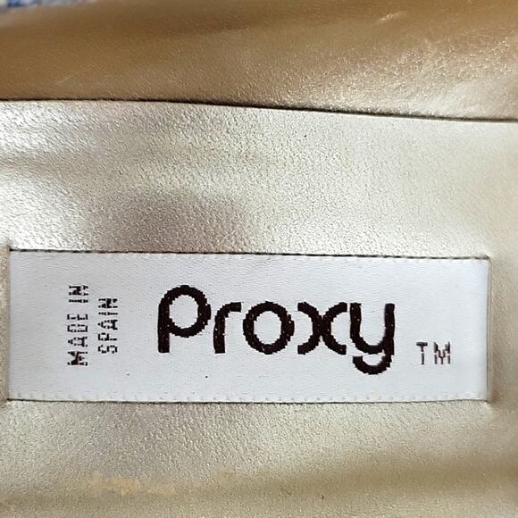 Proxy Women's Multi Colored Floral High Heels Made in Spain Gold Heels Size 10M - Picture 8 of 10